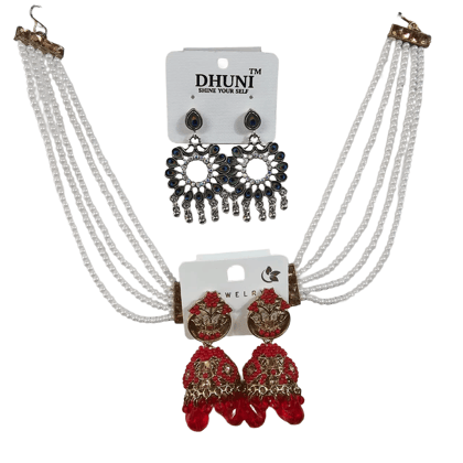 Oxidized Jhumka Combo