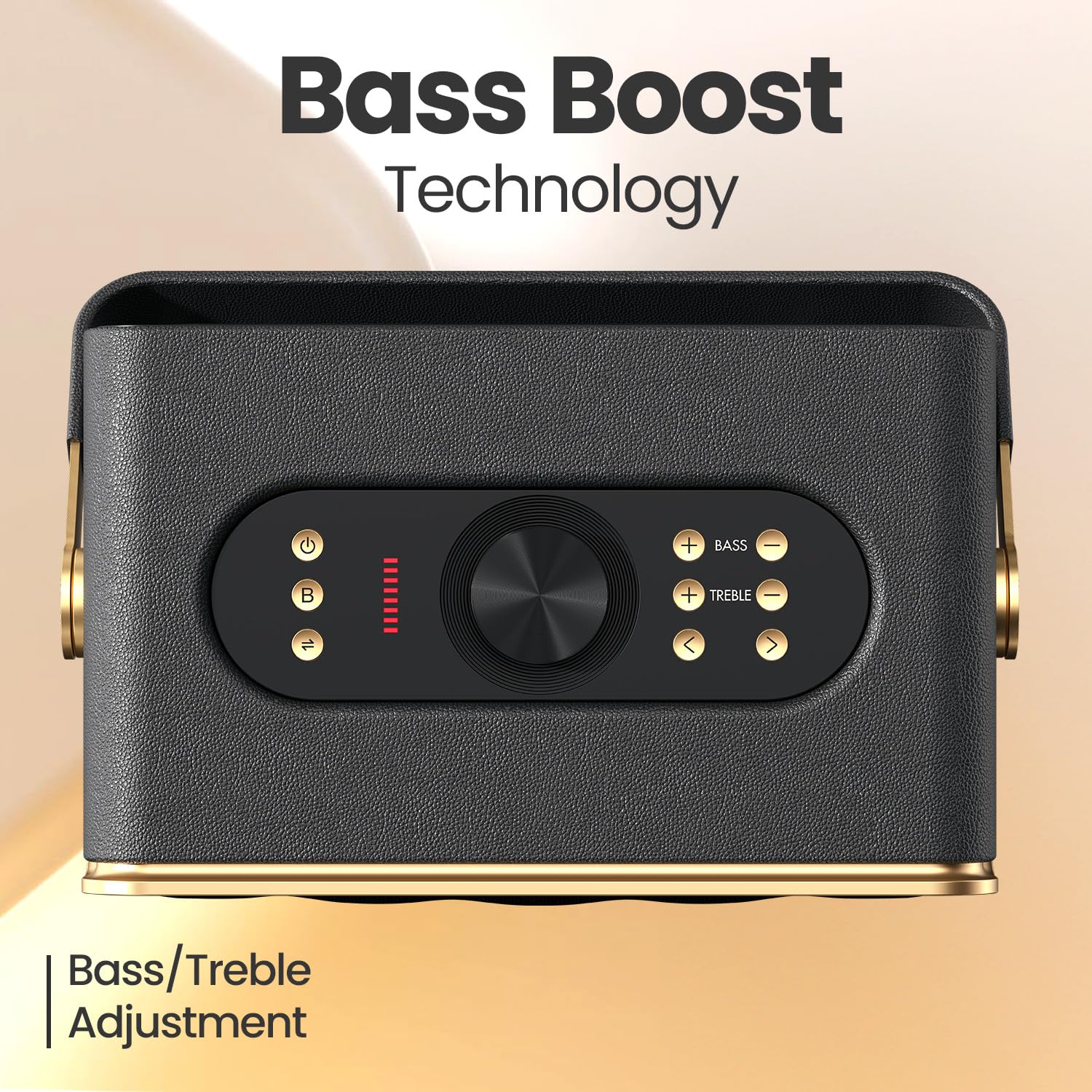  Portronics Harmony 80W Premium Portable HD Sound Speaker, Upto 6 Hours Playtime, 2.1 Channel, Bass Boost Technology, Bass/Treble Adjustment, Bluetooth Connectivity, Aux in, USB in, Bass Radiator 