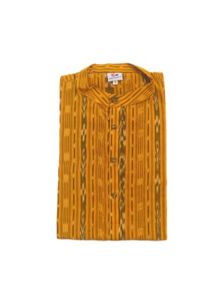GHL GUENDICHA HAAT Sambalpuri Certified Handloom Men's Pure Cotton  Kurta