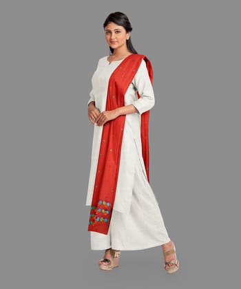 Kaseedaarts Handmade Red Phulkari (Wedding Dupatta for Women's) Kaseedaarts Handmade Red Phulkari (Wedding Dupatta for Women's)
