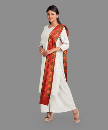 Kaseedaarts Handmade Multicolor Bagh (Wedding Dupatta for Women's 04) Kaseedaarts Handmade Multicolor Bagh (Wedding Dupatta for Women's 04)