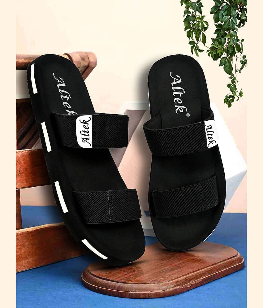 Chappal Wala Black Men's Thong Flip Flop