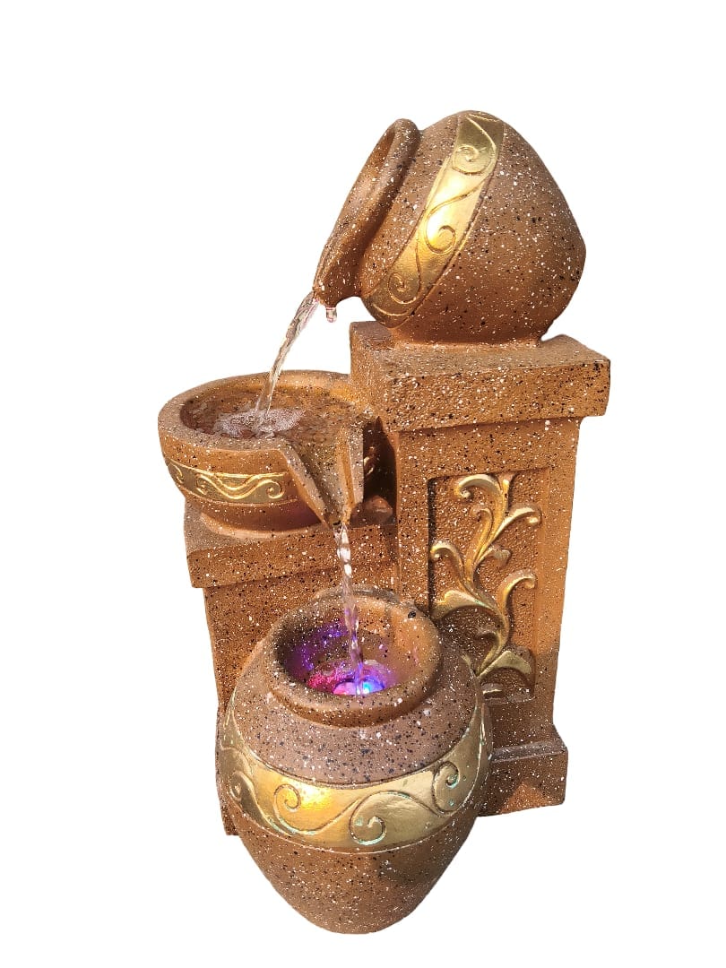 This elegant tiered water fountain