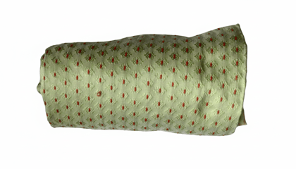 Green Cotton Printed Unstitched Blouse Piece – 1 Meter Soft Daily Wear Blouse Fabric for Saree