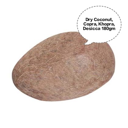 Dry Coconut, Copra, Sukha Nariyal, Khopra, Desiccated Coconut 180gm