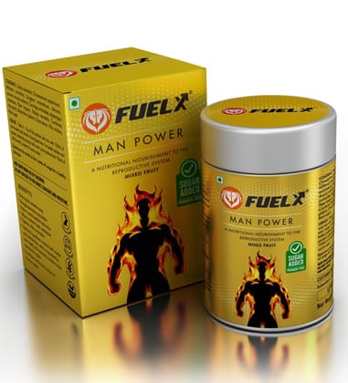 Fuel X Herbal Supplement - Premium 14 Herb Blend for Sexual Health Support, Essential Vitamins & Minerals for Men’s Wellness - With Added Sugar Powder 100Gm