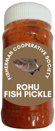 Rohu Fish Pickle | 250gm | Fresh & Spicy | Hygienically Packed. | No Preservatives | 100% Natural