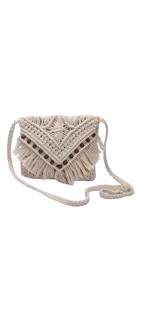 stylish handmade macramé sling bag