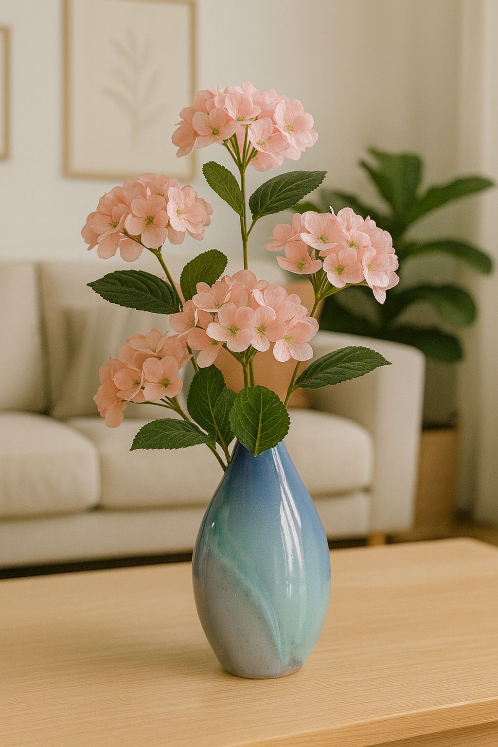  Blue and White Porcelain Bottle Vase