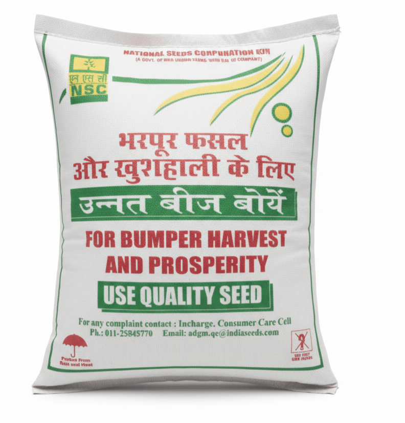 NSC Berseem, Wardan Variety, 2 Kg Truthfully Labelled Seed Pouch