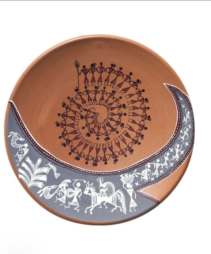 Handcrafted Terracotta Decorative Plate