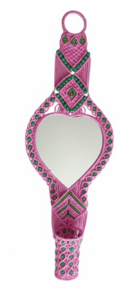 Sunburst Aura Macramé Mirror