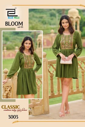Rayon wrinkle kurti