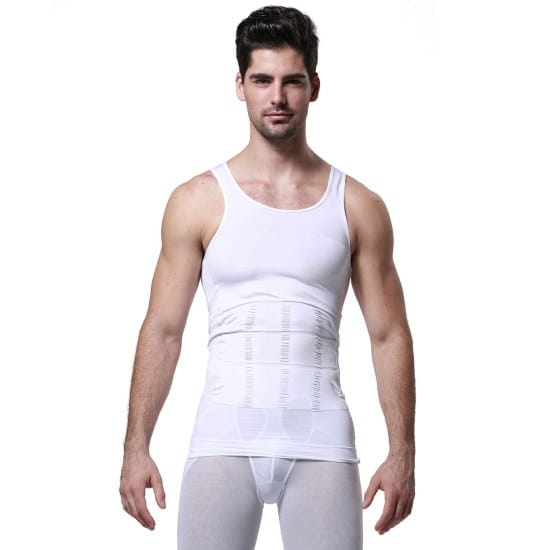 Premium Men’s Slimming Body Shaper Vest Shirt | Abs & Abdomen Slim Stretchable Tummy Tucker Vest | Comfortable High-Compression Shape wear for Men