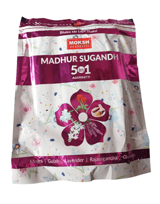 Moksh Madhur Sugandh 5-in-1 Agarbatti AD (Pack of 1) Moksh Madhur Sugandh 5-in-1 Agarbatti AD (Pack of 1)