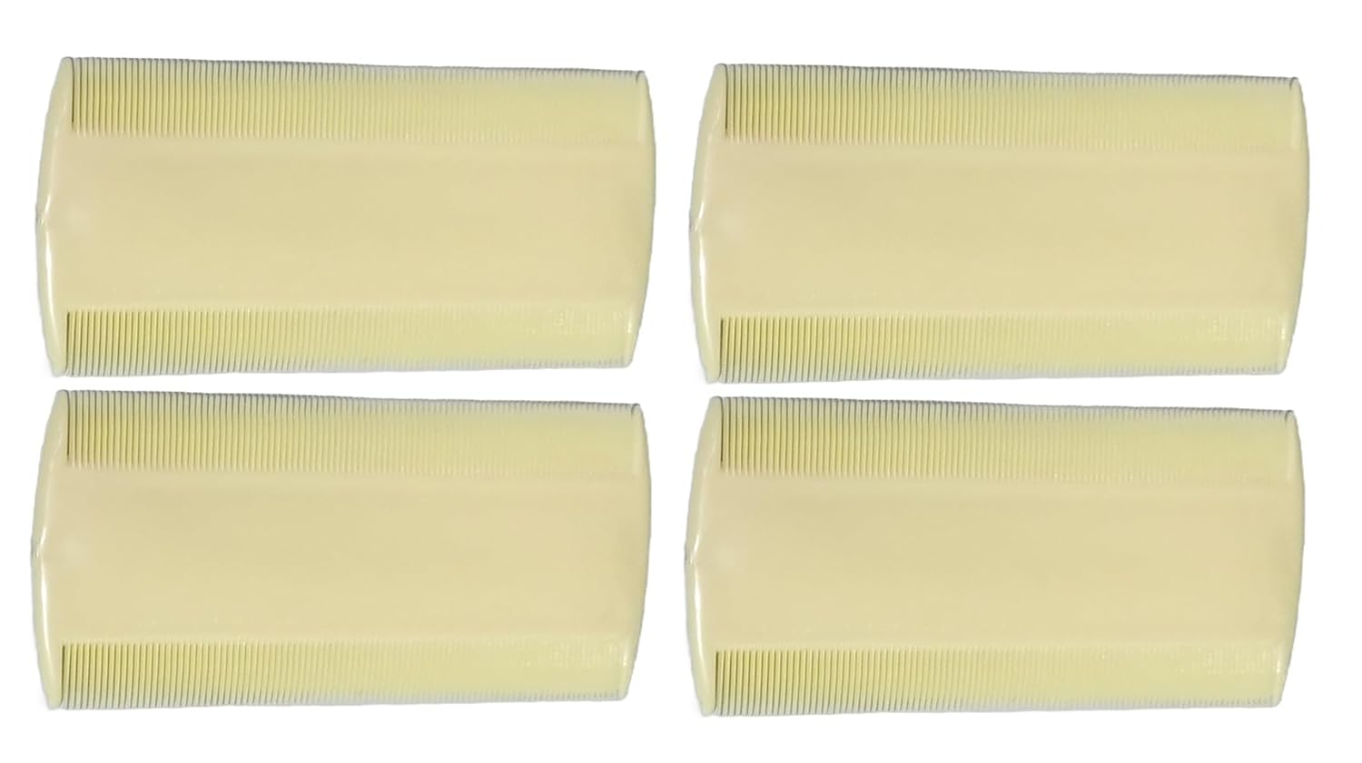 Lice and Nits Removal Comb, Ivory Colour, Pack of 4 Jun Comb