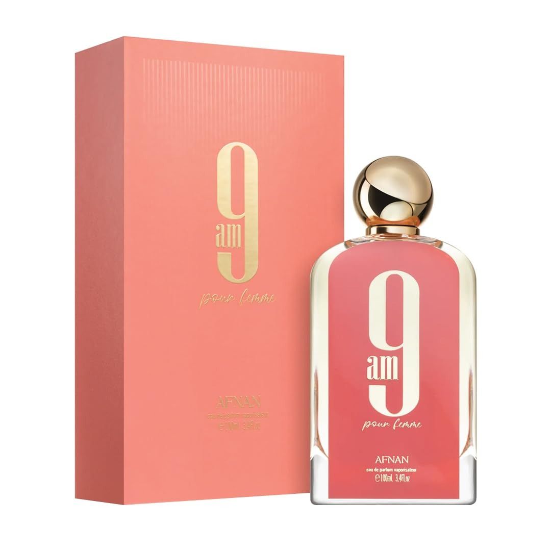 Afnan 9AM Pour Femme Eau De Parfum | Long Lasting Floral Fruity Perfume for Women | 100ml