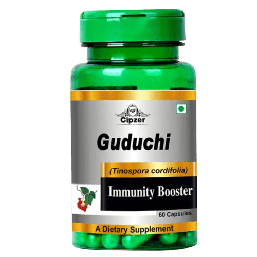 Cipzer Guduchi (60 Capsules): Your Daily Immunity Booster, Liver Detox, and Digestive Support Elixir