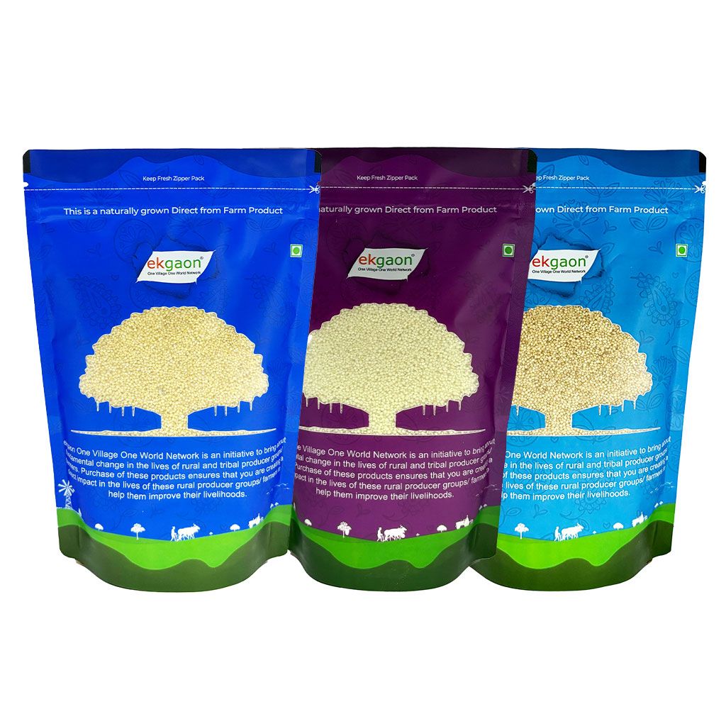 Healthy Traditional Millets Combo ID-5 (Kodo Millet 500g, Foxtail Millet(Thinai) 500g ,Barnyard Millet 500g)