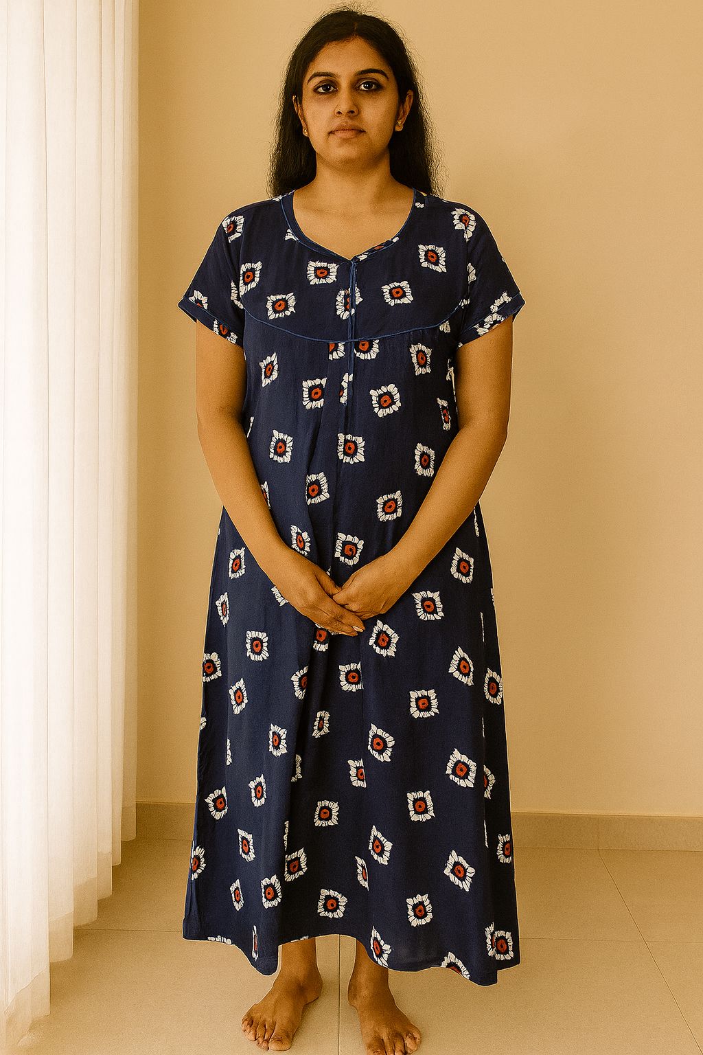 Midnight Bloom Comfort Nighty