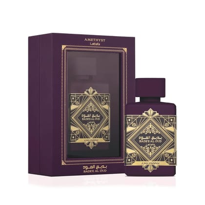 Lattafa Bade’e Al Oud Amethyst – 100 ml Unisex Eau de Parfum | Rich Floral & Woody Arabian Scent
