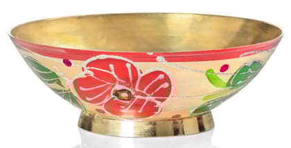 Mii Art Brass minakari Bowl for Pooja | Traditional Brass Bowl for Worship & Home Décor | 350 ml (Gold Color) Mii Art Brass minakari Bowl for Pooja | Traditional Brass Bowl for Worship & Home Décor | 350 ml (Gold Color)