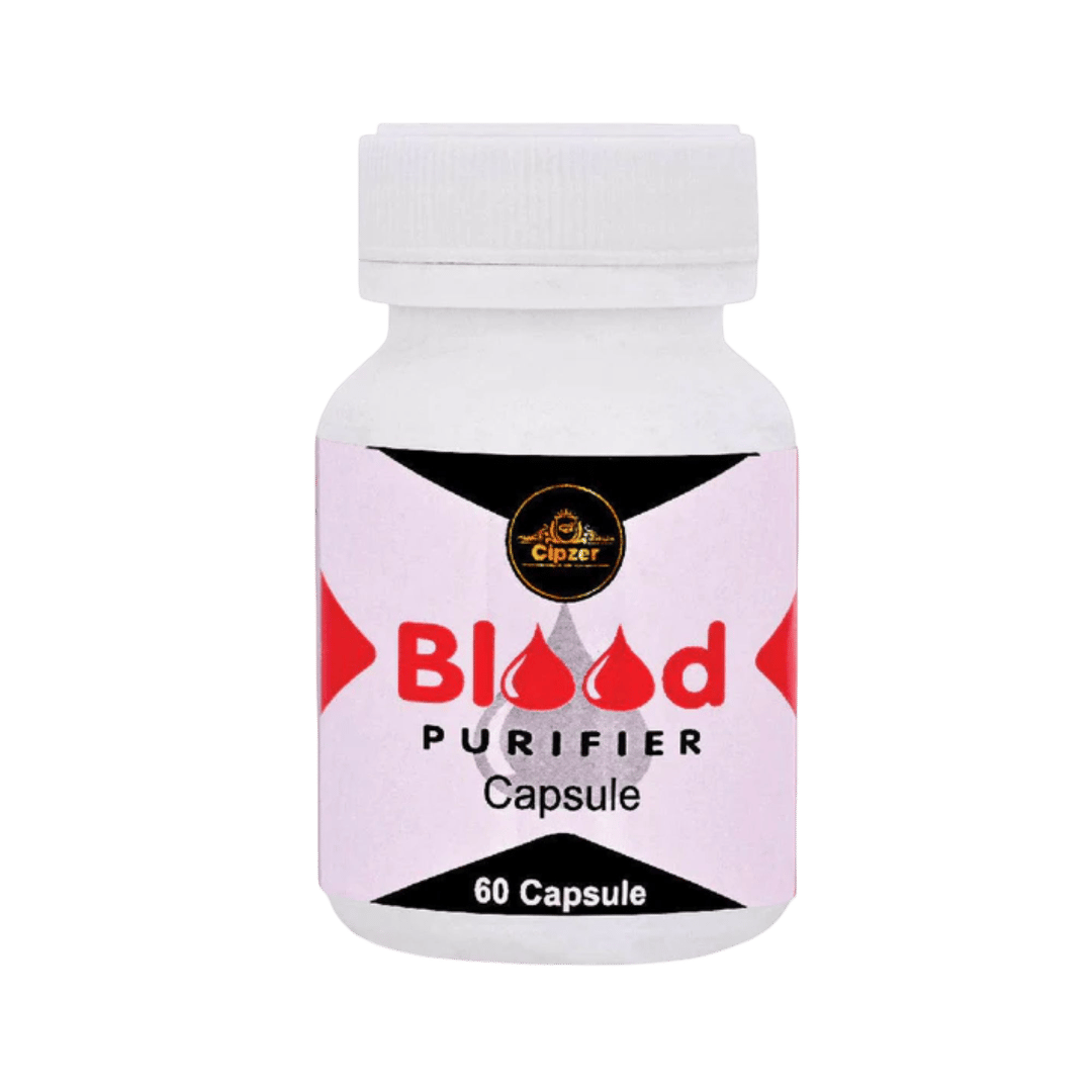 Cipzer Blood Purifier (60 Capsules): Cleansing Detox, Acne Control, & Radiant, Clear Skin 