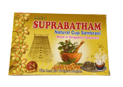 Suprabatham Natural Cup Sambrani AD (pack of 2)