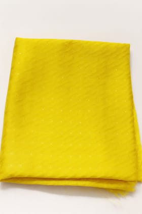 Premium Yellow Jacquard Blouse Piece – Soft Silk Finish Fabric for Saree Blouse Stitching (1 Meter)