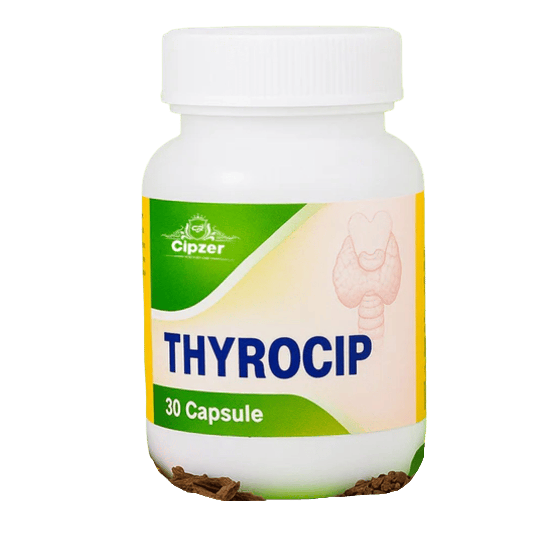 Cipzer Thyrocip (60 Capsules): Ayurvedic Support for Thyroid Balance and Metabolic Health 