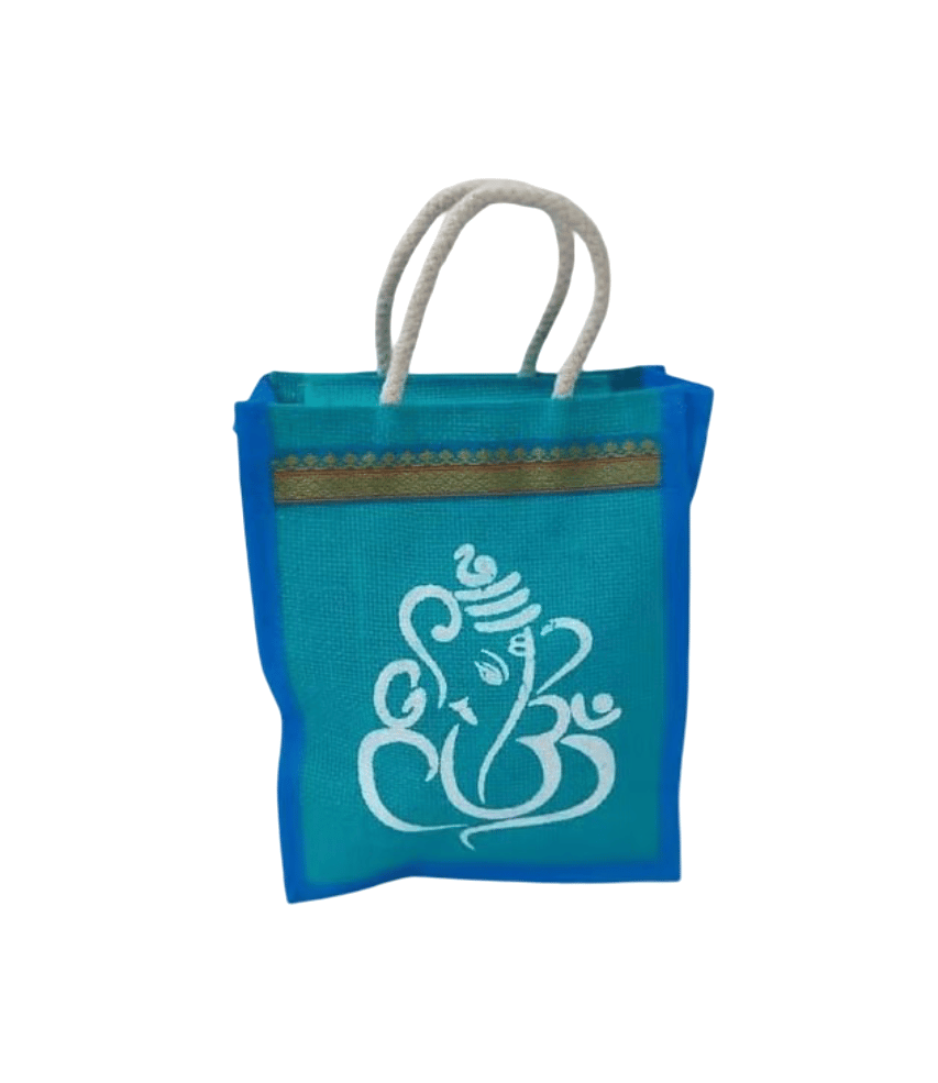 Jute Bag for Return Gift (Blue)