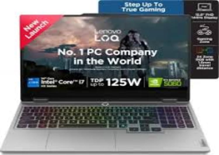 Lenovo LOQ 14th Gen Corei7/16GB/1TB SSD /8GB-5060 /15.6"/ Windows 11 Gaming Laptop- 83JE00U5IN 