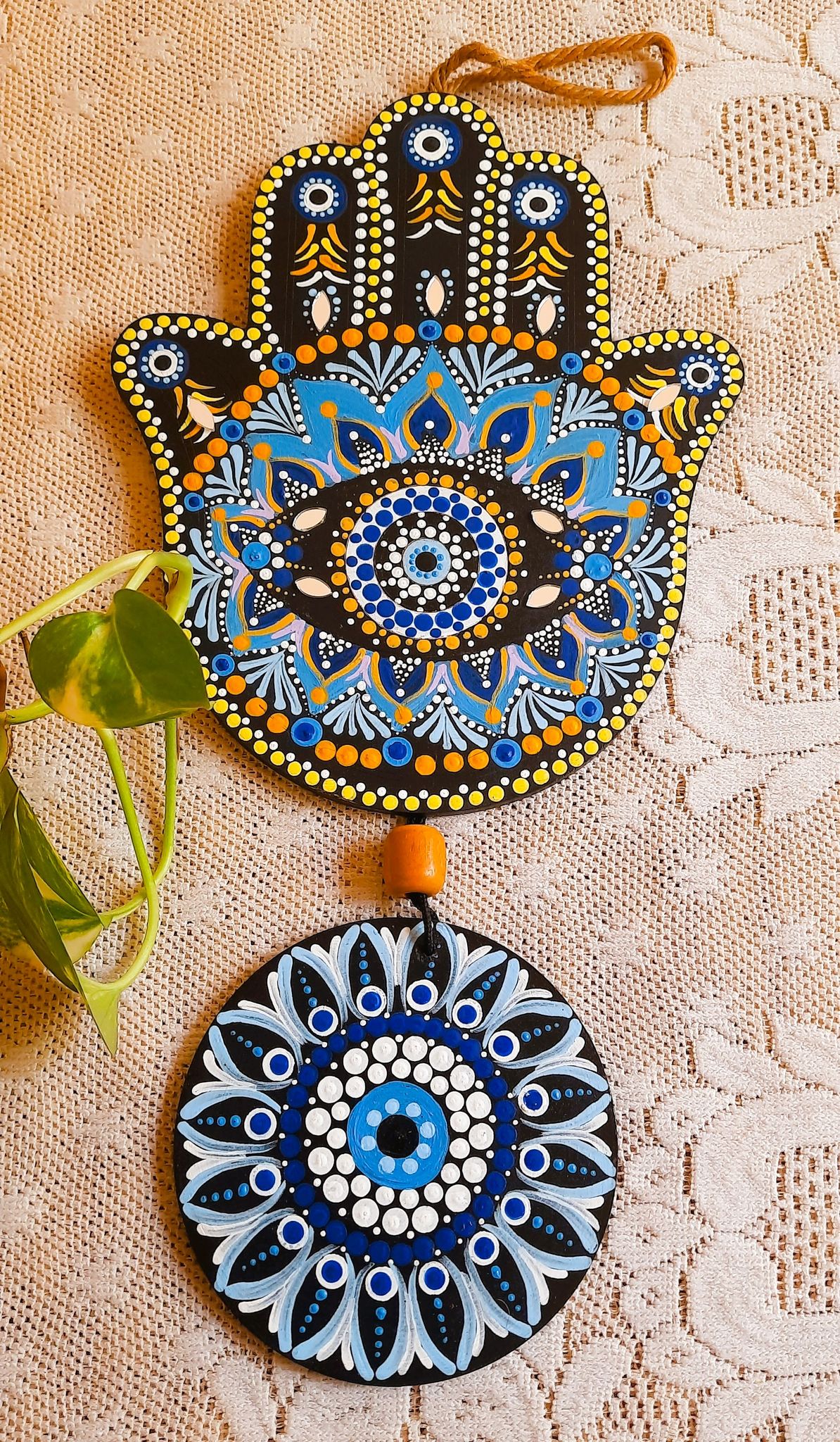 Hamsa Hand Evil Eye Combo