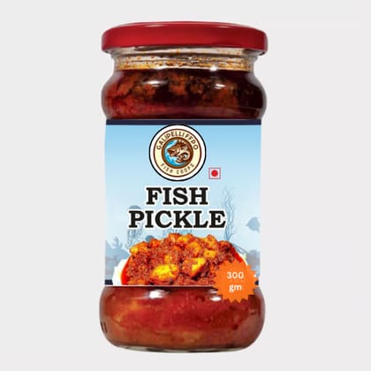 GALIPALLY FFPO Fish Pickle - Spicy & Authentic Seafood Condiment, 300 gm