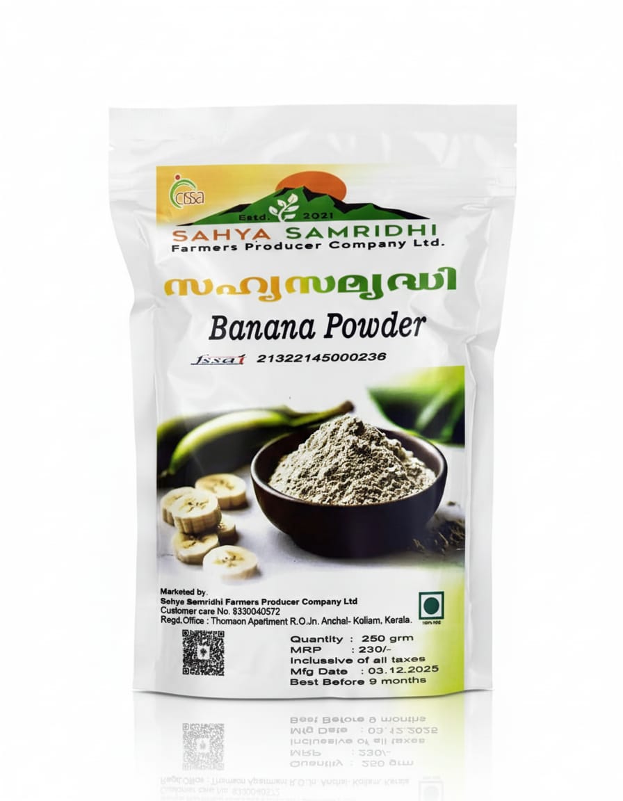 Sahya Samridhi Banana Powder-250g,100%Veg,FSSAI Certified