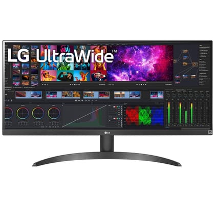  LG 29WQ500 (29 inch) UltraWide FHD (2560 x 1080) IPS Monitor with AMD FreeSync™, 100Hz, 1ms, HDR10, OnScreen Control & Dual Controller, 3-Side Virtually Borderless, Dynamic Action Sync - Black 