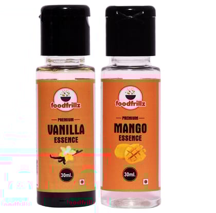 foodfrillz Vanilla and Mango Food Flavor Essence Combo Pack