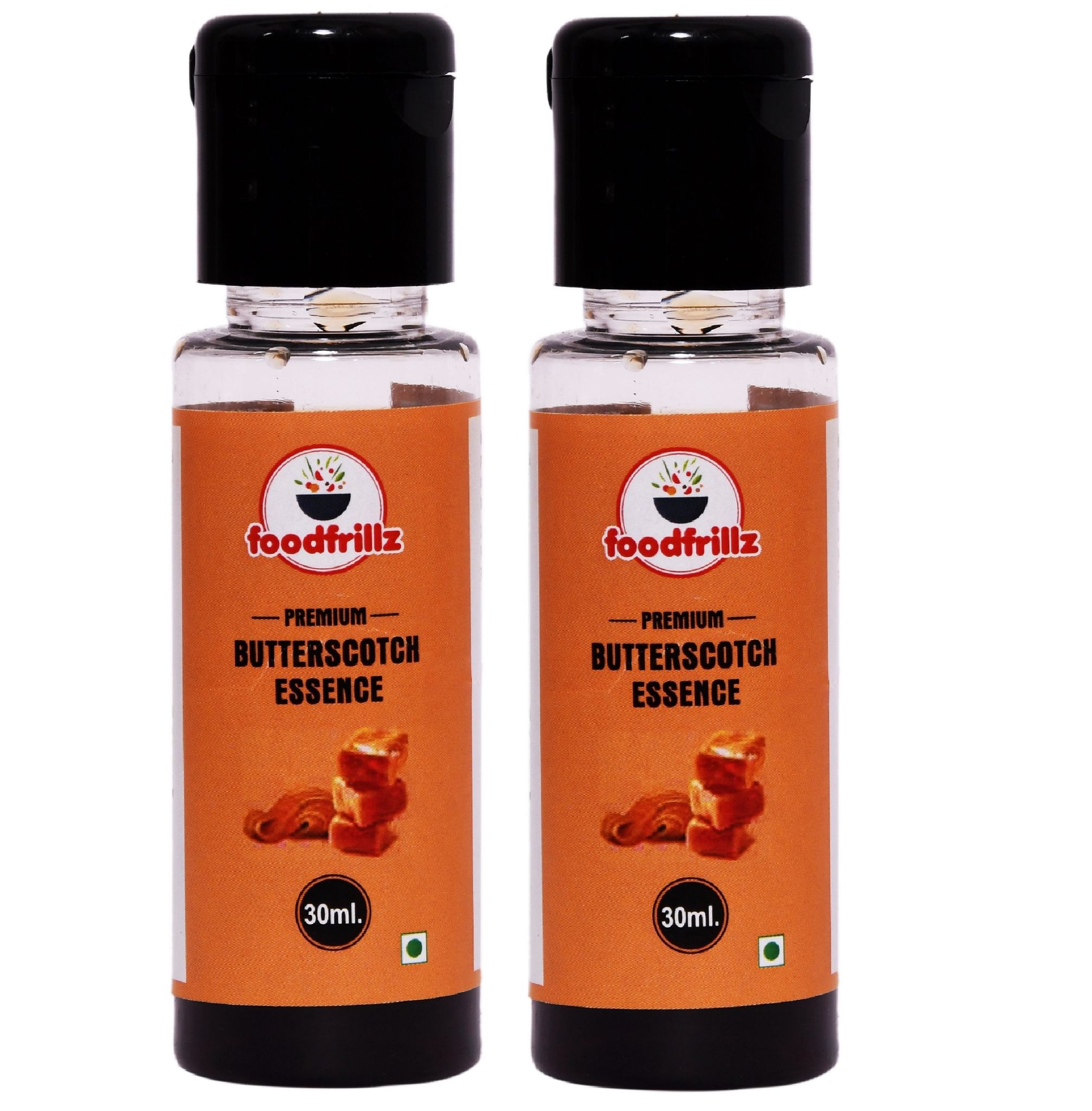 foodfrillz Butterscotch Food Flavour Essence 30 ml x 2 for cake, Cookies, Ice Creams, Sweets