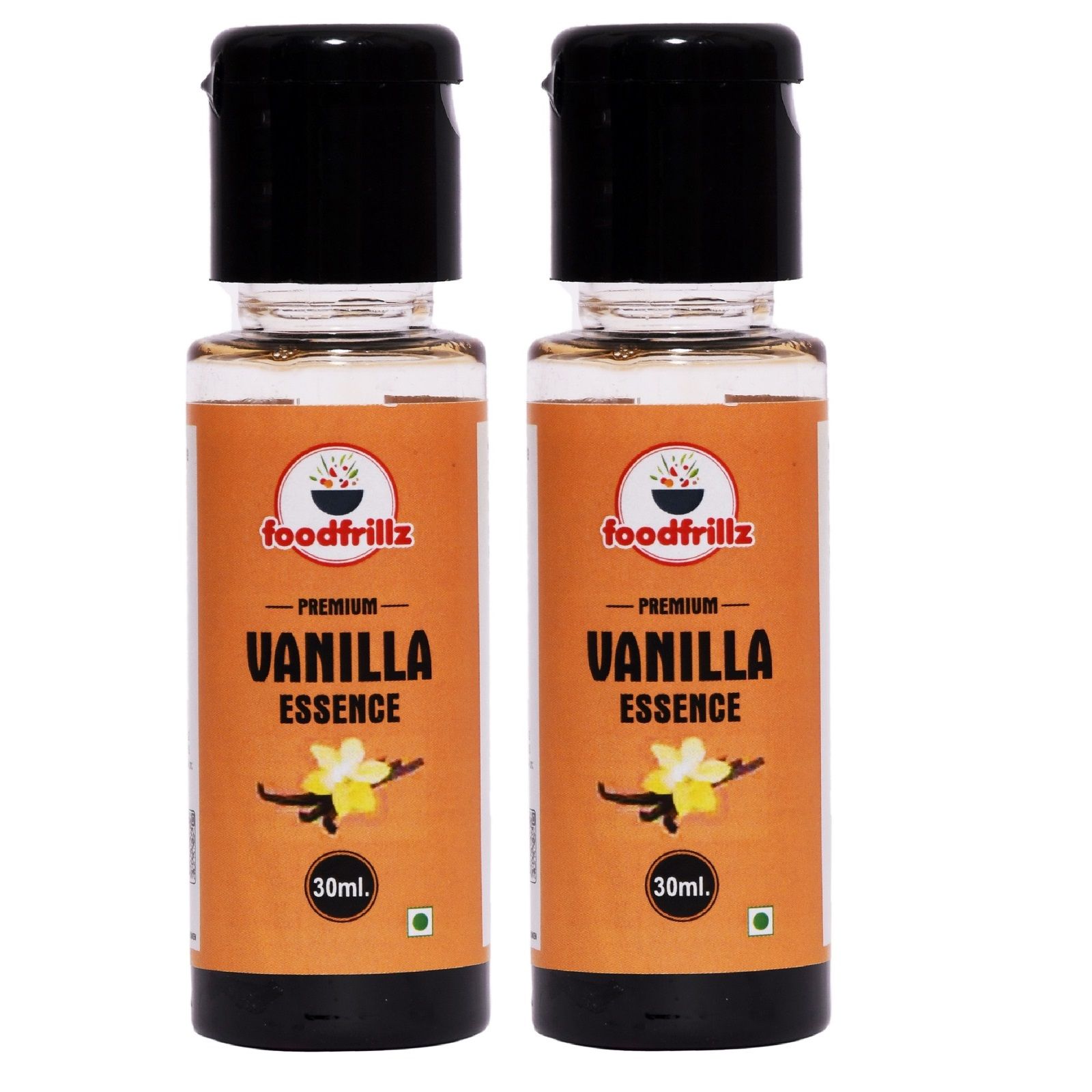 foodfrillz Vanilla Flavour Essence Combo Pack of 2, 60 ml