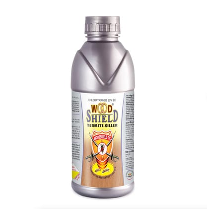 WOOD SHIELD TERMITE KILLER CHLORPYRIPHOS 20% EC - Wood Preservative & Curative Pack of 2