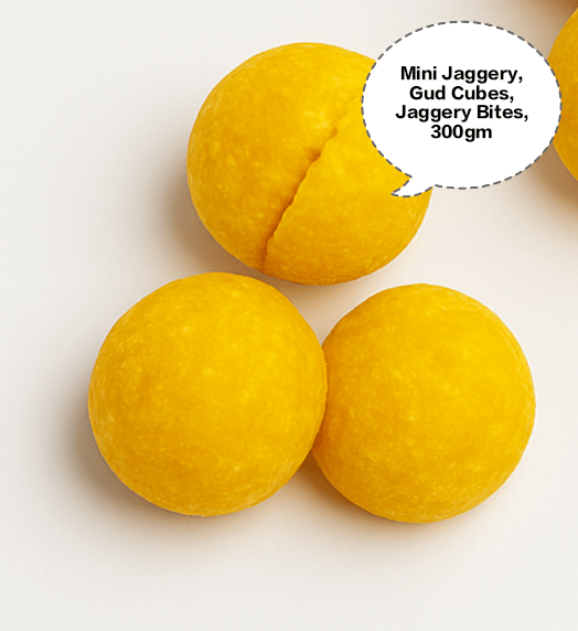 Mini Jaggery, Gud Cubes, Jaggery Bites, Bella Cubes, Gurh Pieces 300gm