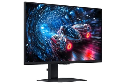  Samsung 27" Odyssey G7 4K Smart Gaming Monitor|UHD 3840 x 2160|Fast IPS Panel|4K 180Hz / FHD 360Hz|1ms|HDR10+ Gaming|FreeSync Premium|Height-Tilt-Swivel-Pivot Adjustable Stand|LS27FG700EWXXL|Black 