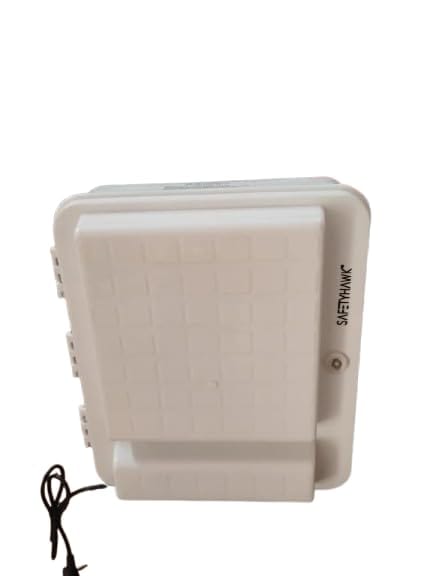 SH-POE-RAK67-WP Outdoor Junction Box, Wall Mount Distribution Box, 3-Socket, White