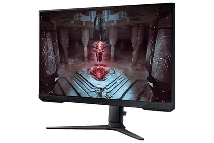  Samsung 27" (68.5cm) Odyssey G5 2K Gaming Monitor|QHD 2560 X 1440|165Hz|1ms|300nits|Ports-HDMIx2,DP,Headphone|DP Cable|HDR10|FreeSync Premium|Height-Tilt-Pivot Adjustable Stand|LS27CG510EWXXL|Black 