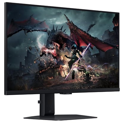  Samsung 32" (80cm) Odyssey G5 Fast IPS 2K Gaming Monitor|QHD 2560 x 1440|180 Hz|1ms|350nits|HDR 400|AMD FreeSync|Ports-DP,HDMI,Headphone|Height-Tilt-Pivot Adjustable Stand|LS32DG500EWXXL|Black 