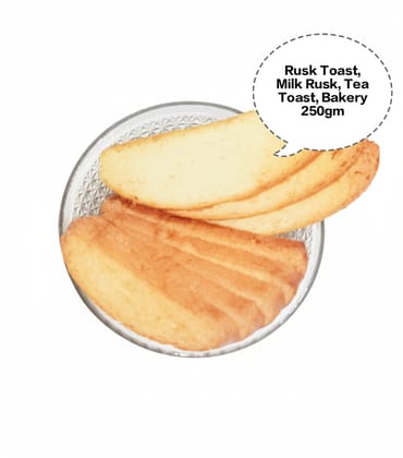 Rusk Toast, Milk Rusk, Tea Toast, Bakery Rusk, Crispy Toast Biscuits 250gm