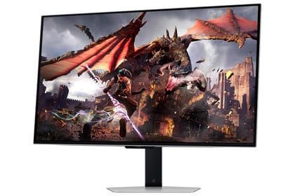  Samsung Odyssey OLED G8 Gaming Monitor 80cm (32") UHD, 240 Hz, 0.03ms(GTG), Smart TV App, AMD FreeSync, G-Sync, AI powered, DP, HDMI, USB Hub, Height, Tilt, Pivot Adjust Stand, (LS32DG800SWXXL, Black) 