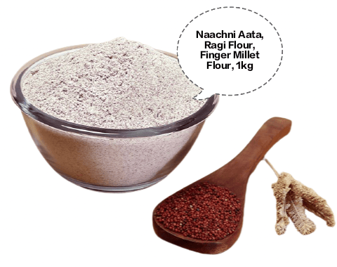 Ragi Atta, Ragi Flour, Naachni Atta, Finger Millet Flour, Mandua Atta 1kg
