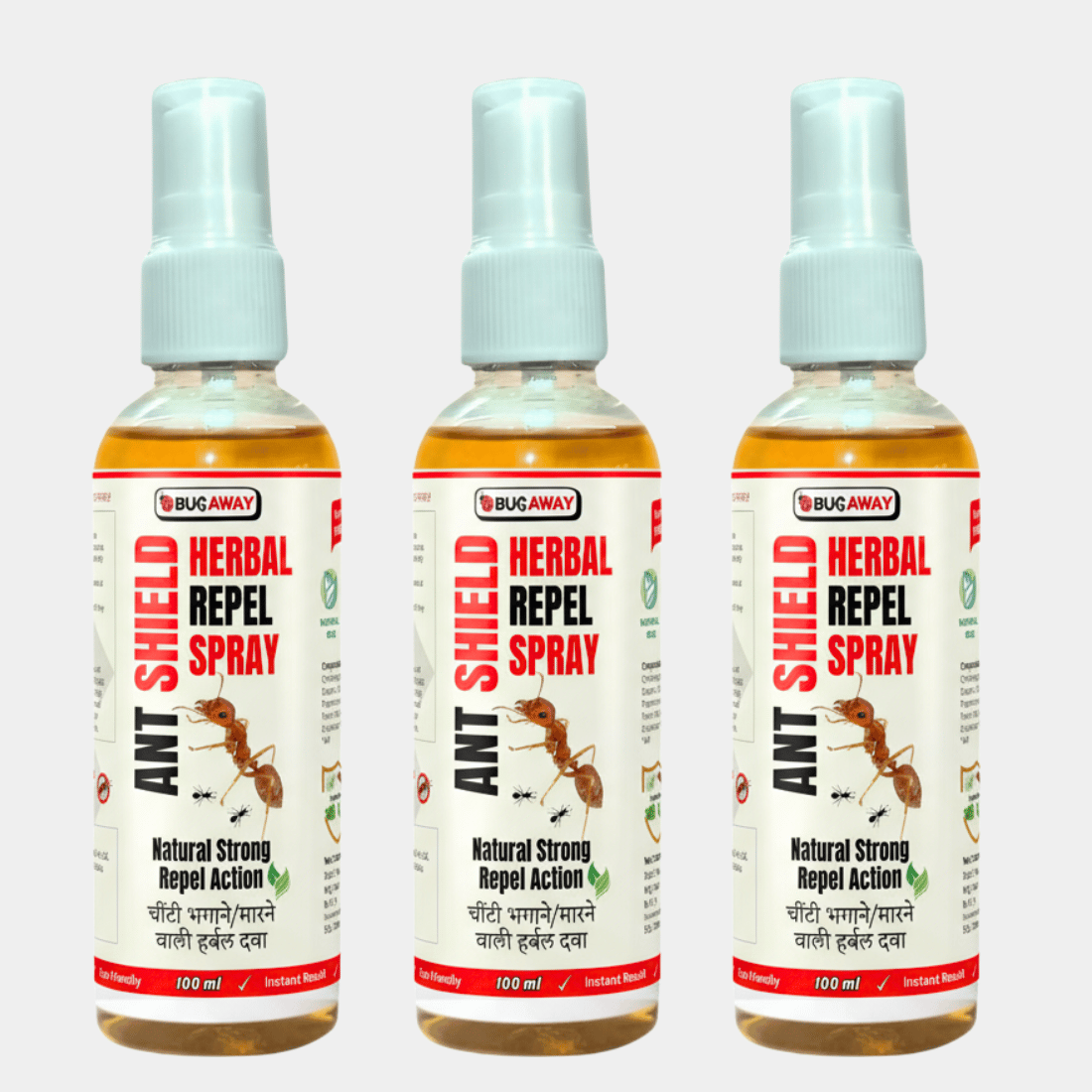 Ant Shield Organic Ant Killer and Repellent Spray 100ml Pack of 3