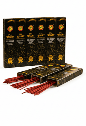 Pia Creations Luxury Premium Incense Sticks Gift Pack, 12 Boxes, Long Lasting Natural Fragrance Pia Creations Luxury Premium Incense Sticks Gift Pack, 12 Boxes, Long Lasting Natural Fragrance